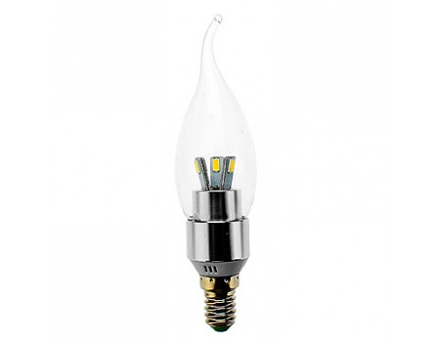 E14 3W 300LM 3000K Warm White Light LED Candle Bulb (85-220V)